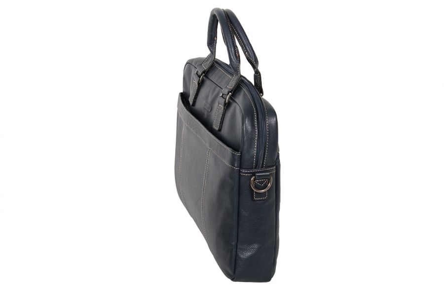 Cartable porte-ordinateur 15 en cuir KATANA noir